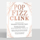 Pop Fizz Clink Foil Invitations Image 1 of 4